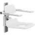 PLUS shower seat 450 with aperture, manually height adjustable