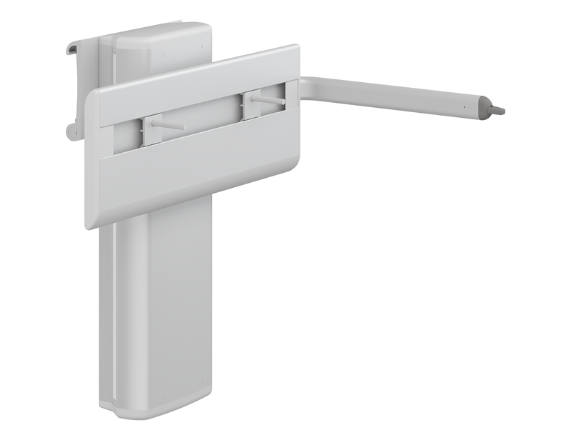 PLUS sink bracket with lever control, electrically height adjustable and manually adjustable horizontally