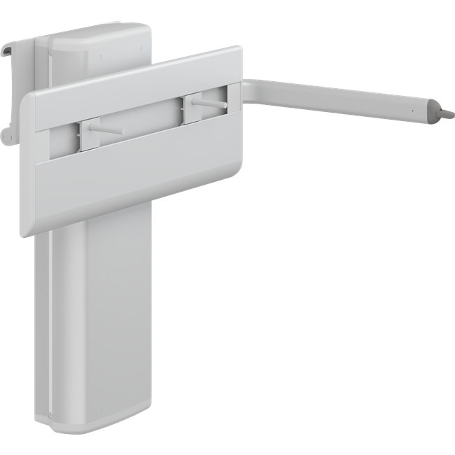 PLUS sink bracket with lever control, electrically height adjustable and manually adjustable horizontally