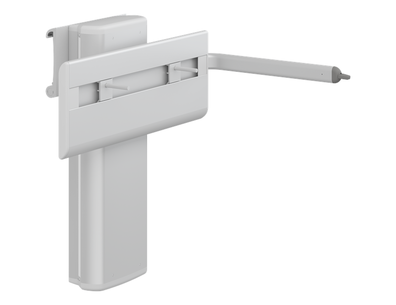 PLUS wash basin bracket with lever control, electrically height adjustable and manually sideways adjustable
