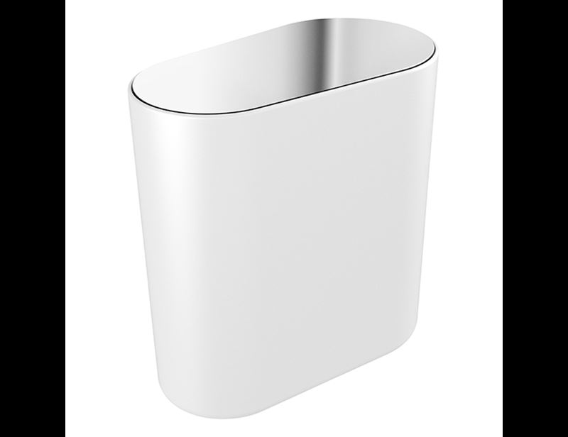 Pressalit Style Toilet emmer, chroom/wit