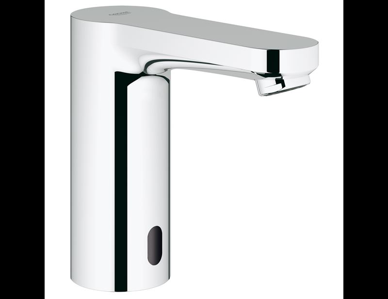 Touchfree faucet with temperature control